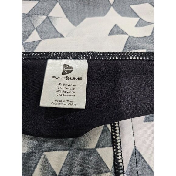 NWT‎ Women's Pure Lime Track Full Zip Athletic Jacket Black/Grey Size Medium - Picture 8 of 10